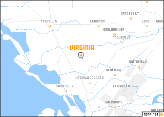 map of Virginia