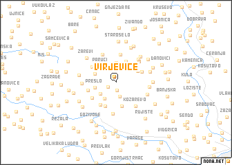 map of Virjevice