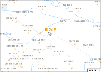 map of Virje