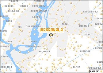 map of Virkanwāla