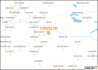 map of Virkščiai