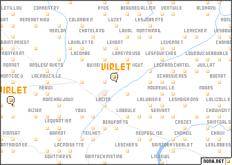 map of Virlet