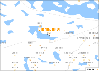 map of Virmajärvi