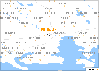 map of Virojoki