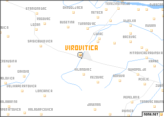 map of Virovitica