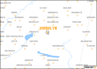 map of Virovlya