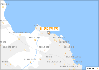 map of Virreyes