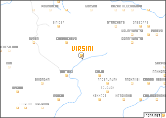 map of Virsíni