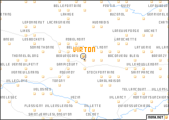 map of Virton