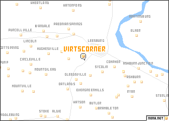 map of Virts Corner