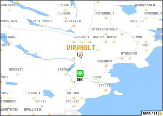 map of Virvhult