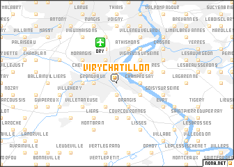 map of Viry-Châtillon