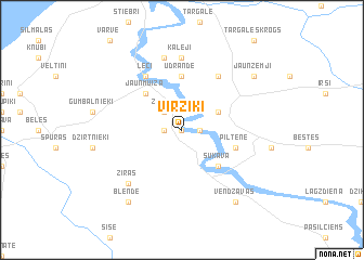 map of Virziķi