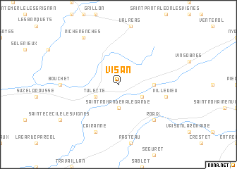 map of Visan