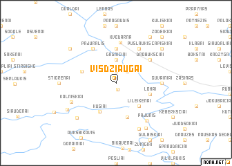 map of Visdžiaugai