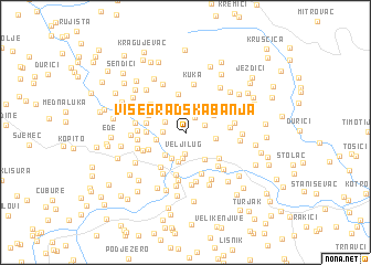 map of Višegradska Banja