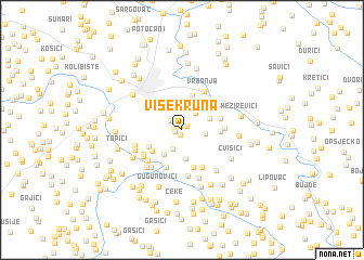 map of Višekruna