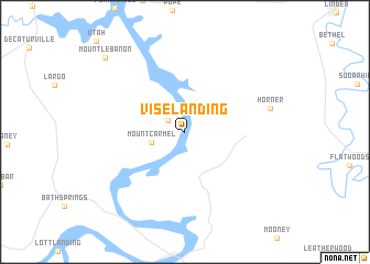 map of Vise Landing