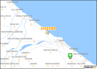 map of Viserba