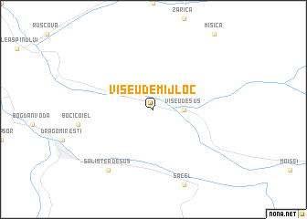 map of Vişeu de Mijloc