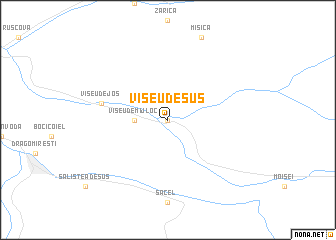 map of Vişeu de Sus