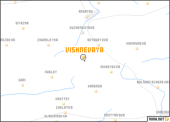 map of Vishnëvaya