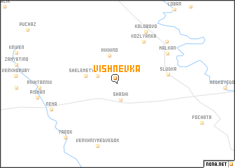 map of Vishnëvka