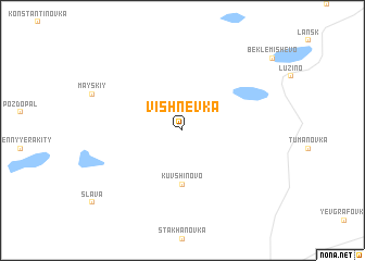 map of Vishnëvka