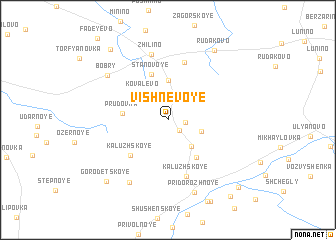 map of Vishnëvoye