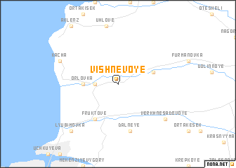 map of Vishnëvoye