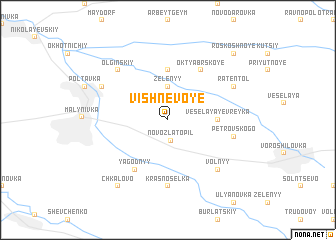 map of Vishnëvoye