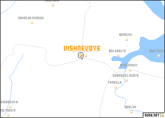 map of Vishnëvoye