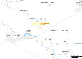 map of Vishnëvyy