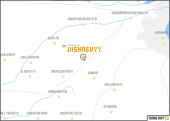 map of Vishnevyy