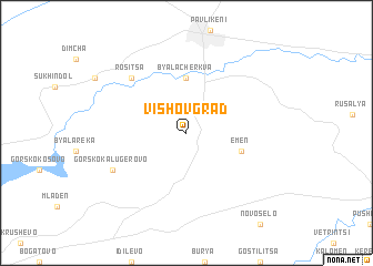 map of Vishovgrad