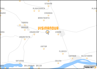 map of Vişina Nouă