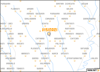 map of Vişinari