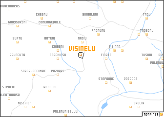 map of Vişinelu