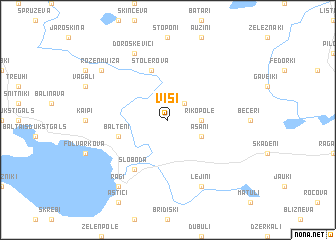 map of Viši