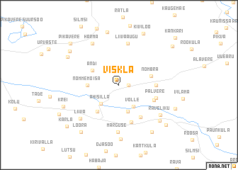 map of Viskla