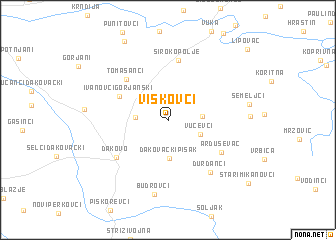 map of Viškovci