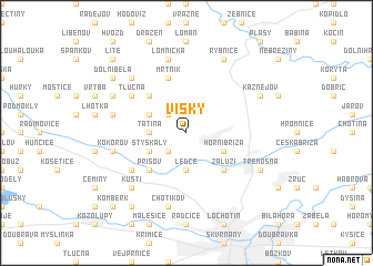 map of Vísky