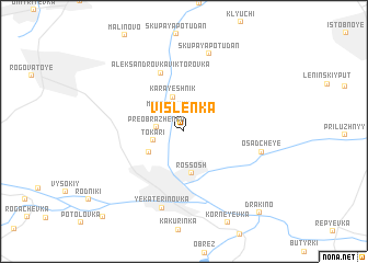 map of Vislenka