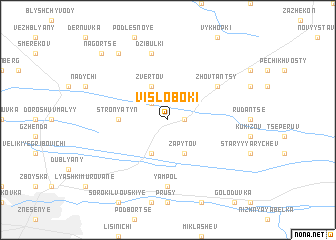 map of Visloboki