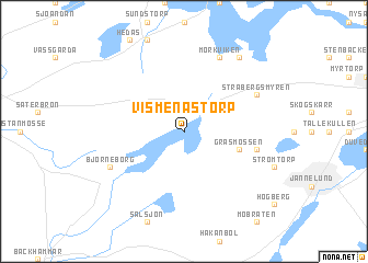 map of Vismenästorp