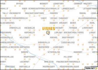 map of Vismes