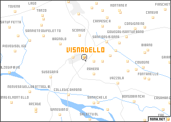 map of Visnadello