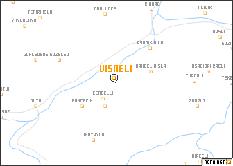 map of Vişneli