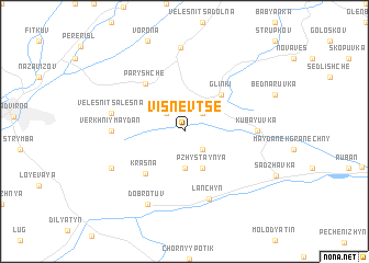 map of Visnevtse