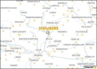 map of Višnja Vas